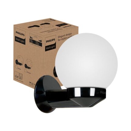 PHILIPS Metal Decorative Wall Light/Wall Lamp | Globe Indoor Wall Lamp for Living Room & Bedroom | Holder: B22 | Pack of 1 (Bulb Not Included)