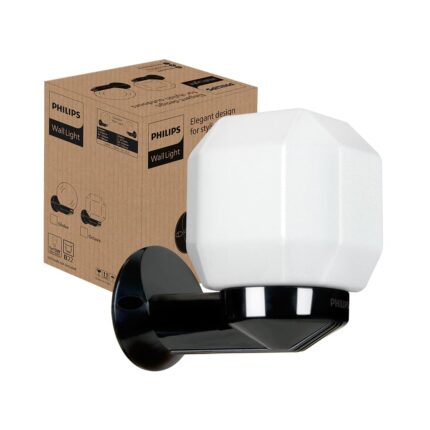 PHILIPS OCTAVE Wall Light 6-inches |Modern Style Decorative Wall Light for Home | Holder: B22 |Pack of 1 (Bulb not Included)