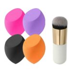 PLETHORA 4 Makeup Sponge Blender Round Foundation Brush (pack of 5)