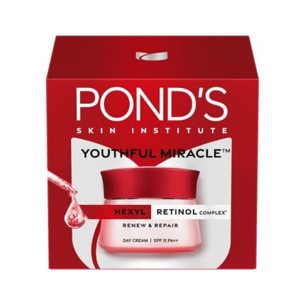 POND'S Youthful Miracle Hexyl Retinol Complex, Renew & Repair Day Cream 50g SPF 15 PA++