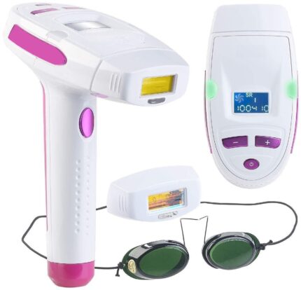 PROSFIA IPL Laser Hair Removal Permanent Hair Removal System 300000 Flash Women's for Body/Face/Underarms and Bikini