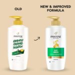 Pantene Advanced Hairfall Solution, Silky Smooth Care Shampoo, Pack of 2, 650ML, Green
