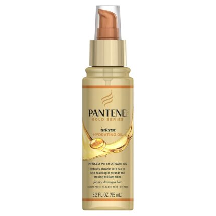 Pantene Pro-V Gold Series Intense Hydrating Oil, 3.2 Fluid Ounce for African American, Ethnic and Curly Hair Care