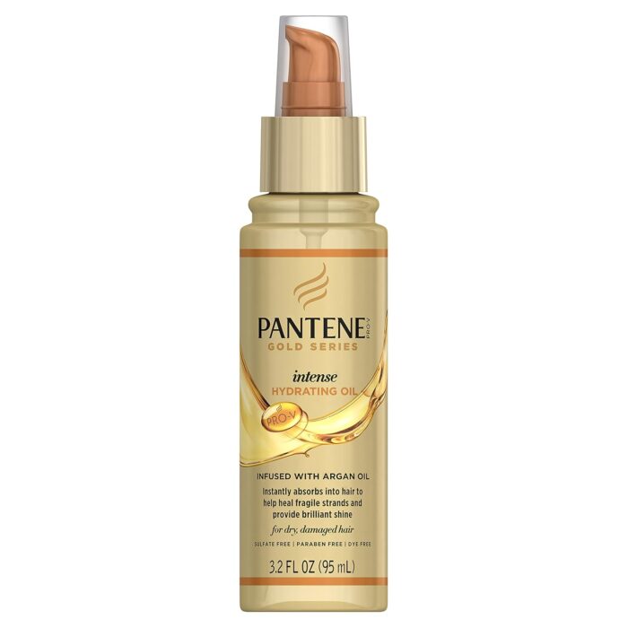 Pantene Pro-V Gold Series Intense Hydrating Oil, 3.2 Fluid Ounce for African American, Ethnic and Curly Hair Care