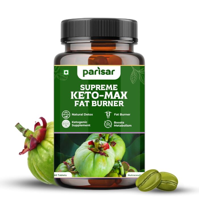 Parisar Pharma Keto Supplement with Garcinia Cambogia, Green Coffee, and Green Tea Extract – 60 Tablets
