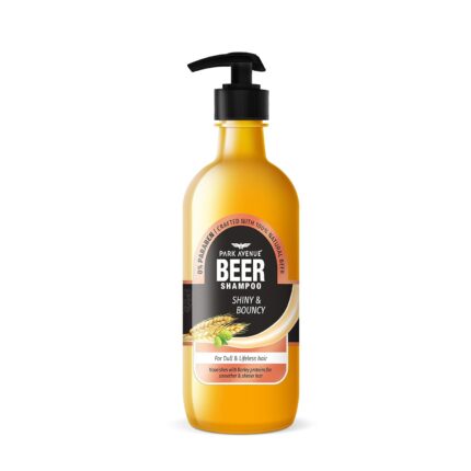 Park Avenue Beer shampoo for Shiny & Bouncy Hair (650ml) | Paraben Free | For Dull & Lifeless Hair | Crafted with Natural Beer