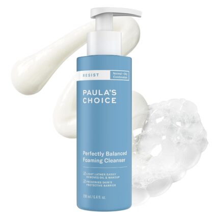 Paula's Choice RESIST Perfectly Balanced Foaming Cleanser, Hyaluronic Acid & Aloe, Anti-Aging Face Wash, Large Pores & Oily Skin