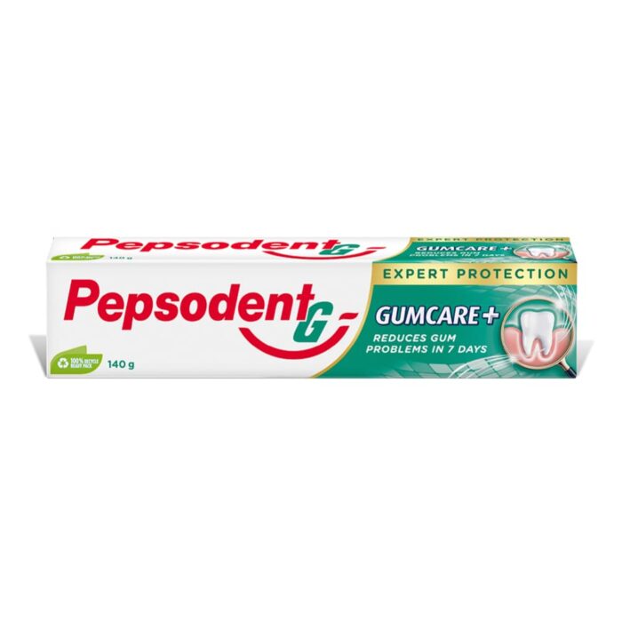 Pepsodent Expert Protection Gum Care+ Toothpaste, Reduces Gum Problems With Advanced Anti Bacterial Zinc Technology, Improves Gum Health, 140 g
