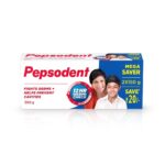 Pepsodent Germicheck 300g (150g x 2, Pack of 2) 8 Actions, Whole Mouth Cavity Protection Plaque Removal Toothpaste With Anti-Germ Formula, Clove And Neem Oil, Jumbo Save Pack