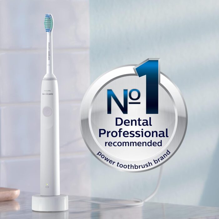 Philips Sonicare Adult Hx3411/05 Electric Toothbrush Dailyclean 1100 With Quadpacer & Smartimer, 1 count,Blue