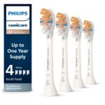 Philips Sonicare Premium All-in-One (A3) replacement toothbrush heads, HX9094/65, Smart recognition, White 4-pk