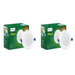 Philips Starfit 5 watt Concealed JB LED downlighter for Ceiling with 3 inch Cut-Out (Natural White, Pack of 2)