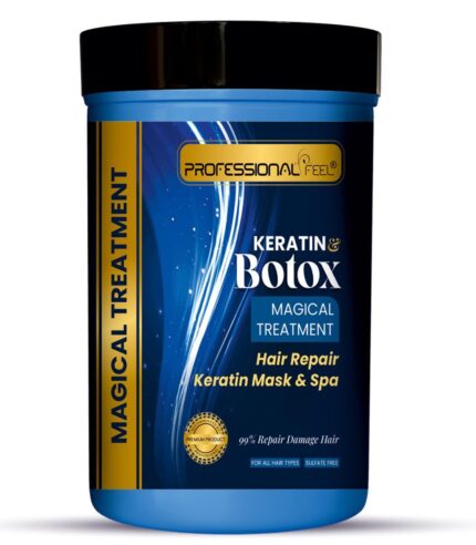 Professional Feel Keratin & Botox Magical Treatment Keratin Hair Repair Mask & Spa, Total Repair Hair (800 gm)…