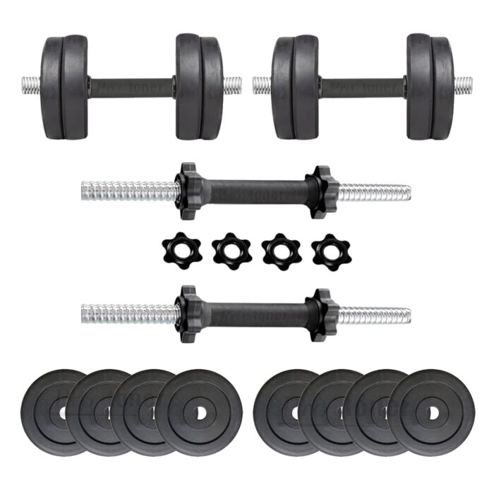 Protoner DUMB16KG Rubber Dumbbell Set