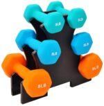 Pull Up Bar For Home CLOUD SEARCH Exercise Equipment For Home, Push Up Stand -, Sit Up Bar For Home Workout,Hand Weights Set with Rack Signature Fitness Set (blue, one size)