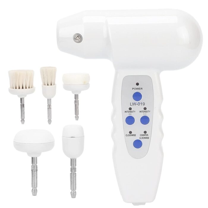 R A Products Face Exfoliator, Two Speed Professional Portable Facial Cleansing Brush for Travel for Home