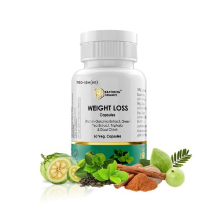 RAYTHEON ORGANICS Weight Loss Capsules Supports Natural Metabolism Boost & Appetite Control | Helps Promote Fat Burning -60 capsule
