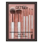 RENEE All In 1 Professional Makeup Brush Set of 6, Premium Easy To Hold & Precise Application For Face, Eyes & Brows | Cruelty Free & Uniquely Designed Super Soft Bristles For Unparalleled Precision