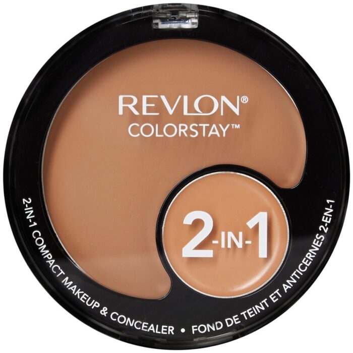 REVLON Colorstay 2-In-1 Compact Matte Makeup & Concealer With Buildable Coverage, True Beige, All Skin