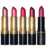 REVLON Super Lustrous Lipstick, 5 Piece Multi-finish Lipcolor Gift Set, in Cream Pearl & Matte, Pack of 5