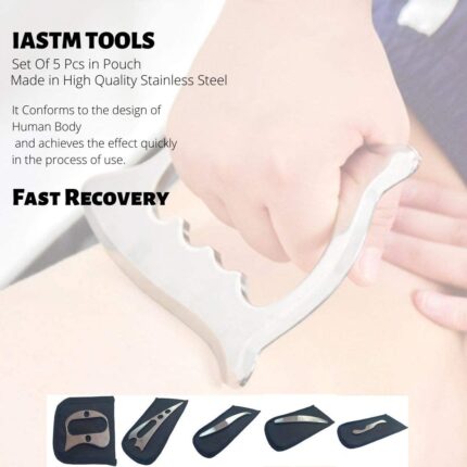 RI Medical & Physio Equipment, D Tool, IASTM Massage Tool with Stainless Steel