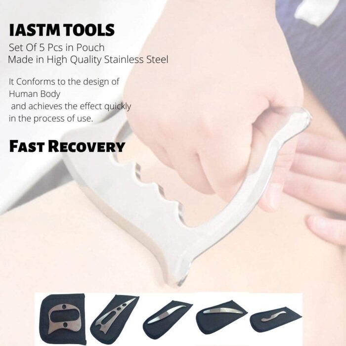 RI Medical & Physio Equipment, D Tool, IASTM Massage Tool with Stainless Steel