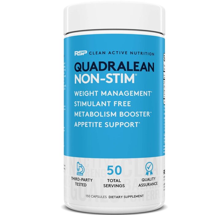 RSP Nutrition QuadraLean Non-Stimulant Fat Burner - 50 Servings (150 Count)