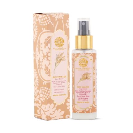 RYLLZ ESSENTIALS Rice Water Face Toner | with Rice Ferment Extract, 5% Niacinamide, 2% Hyaluronic Acid, Ceramide & Peptide | for Glowing Skin, Tightens Pores & Uneven Skin Tone | for All Skin Types | Glass Skin | Korean Skincare | 100ml