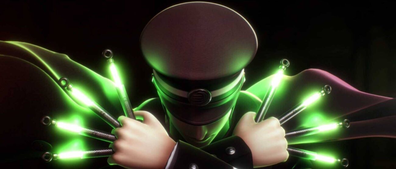 Raidou holding cylinders in Raidou Remastered: The Mystery of the Soulless Army