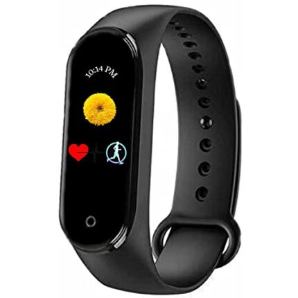 Rambot 3 Year Warranty M5 Smart Band Fitness Watch Heart Rate with Activity Tracker Waterproof Body Functions Like Steps Counter Pressure
