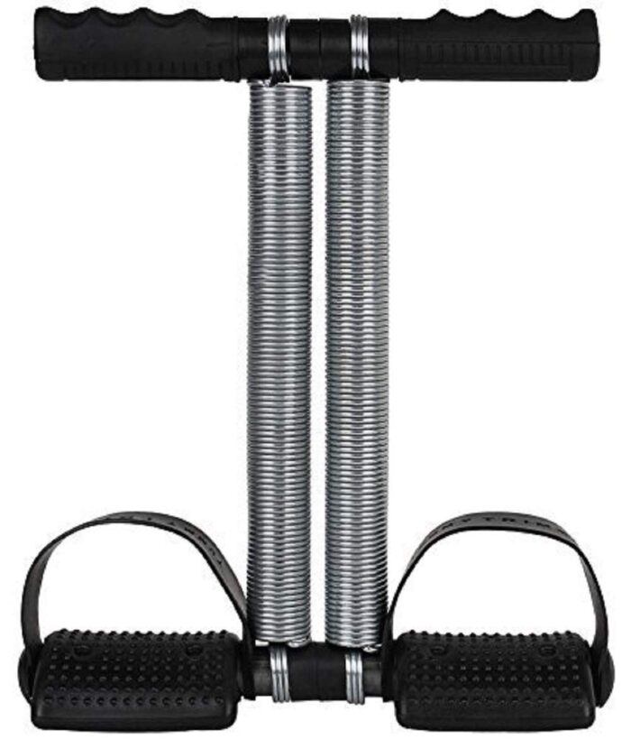 Ramdev HealthCare Double Spring Tummy Trimmer & Indiana Roasted Chana 250gm (Energy-Packed) | Abs Exerciser | Fat Buster | Waist Trimmer | Bicep Exerciser | Fitness Equipment for Men