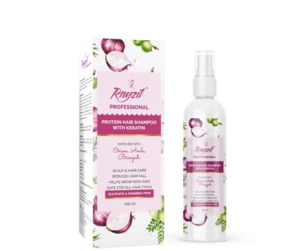 Rayzil Protein Hair Shampoo with Keratin & Onion Extract - Antimicrobial Scalp Support, Natural Color Enhancement with Amala Extract [100 ML]