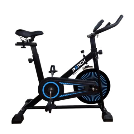 Reach Apollo Spin Bike | 6.5 KG Flywheel | 8 Levels of Adjustable Resistance | Max User Weight 110 KG | LCD Monitor | Exercise Bike for Home Workout | 12 Months Warranty