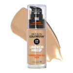 Revlon ColorStay Liquid Foundation Makeup for Combination/Oily Skin SPF 15, Longwear Medium-Full Coverage with Matte Finish, Sand Beige (180), 1.0 oz
