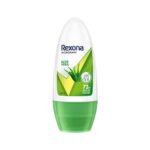 Rexona Aloe Vera Underarm Roll On Deodorant For Women, Antiperspirant, Removes Odour, Keeps Skin Fresh & Clean, Alcohol Free, Skin Friendly, 50 ml