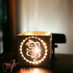 Ruvi Handicrafts Aroma Diffuser Fragrance Humidifier Aroma Oil & Camphor Burner for Office, Home Decor, Therapy - Galvanized Metal with Golden Finish (Ganesh)