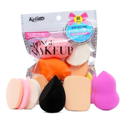SADAR DEAL 6 Pcs Beauty Blender Sponge Set, Blending Puff for Flawles Makeup, Beauty Blender for Liquid Foundation, Cream, Powder, Wet & Dry Makeup Applicator for Girls & Women (Multicolor)