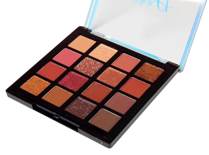S.F.R. COLOR CS Always Naked Palette 16 color, Nude Neutral Eye Makeup, Blendable, Warm And Cool Nude Pigments, Matte, Shimmer, Glitter, Creamy Smooth (SHADE A)