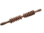 SHREESAMP Yoga Stick Weight Loss Slimming Wood Massage Roller And Muscle Pain Relief Therapy Massager Tool For Home Office Wooden Hndheld Massage Trigger Point Gua Sha 14 Roller Black [50x5.5x5.5 CM]