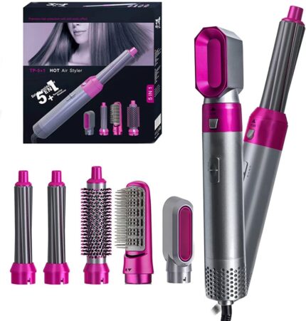 SIMPEDS® 5 in 1 Hair Styler and Dryer 1000 W | Multifunctional Hair Styling 5 in 1 Blow Dryer and Volumizer | Perfect for Curly, Wavy and Straight Styles