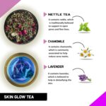 SKIN GLOW TEA (30 Bags |1 Month Pack) - Helps to Get Cleanse and Glowing Skin | Flower Based Caffeine Free - Herbal Tea -