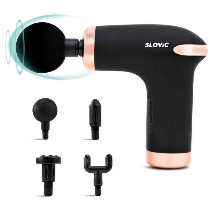 SLOVIC Massage Gun For Full Body Massager [6 Level] Massage Machine For Body Pain| Body Massager Machine for Pain Relief| Leg Massager for Pain Relief| Neck, Back & Head Massager| Massage Gun For Gym