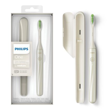 SONICARE Adult Philips One Rechargeable Automatic Toothbrush, White, Hy1200/27, 1 Piece