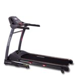 SPARNOD FITNESS STH-5300 Treadmill for Home Use (5.5 HP Peak) Automatic Free Installation Service - Foldable Motorized Walking & Running Machine - Sturdy Equipment with Auto Incline, Black