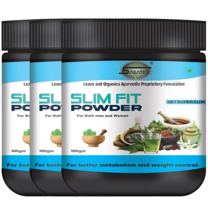 Sabates Slim Fit Weight Loss Powder For Herbal Detox & Cleanse Powdr for Weight Loss| Weight Loss Powder For Fast Metabolism| Weight Loss Powder For Men & Women