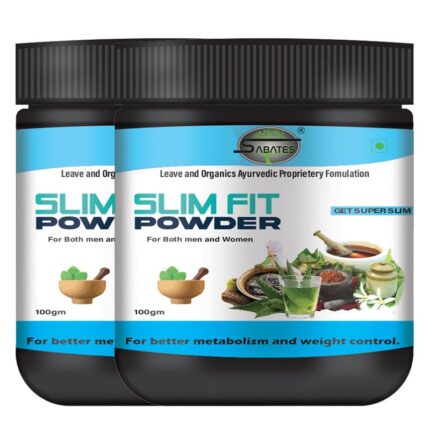 Sabates Slim Fit Weight Loss Powder For Premium Herbal Blend for Weight Control| Weight Loss Organic Powder Weight Loss Products| Weight Loss Powder For Men & Women