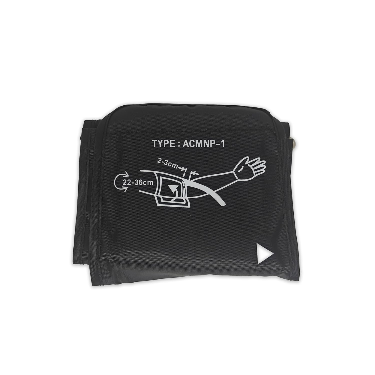 Sahyog Wellness Single Tube Normal Size Blood Pressure Monitor Machine Cuff (22-36 cm) - Compatible with All Brands (Black) (Design May Vary)