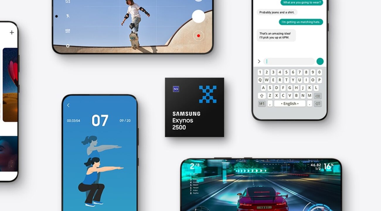 Samsung Exynos 2500 chip press image