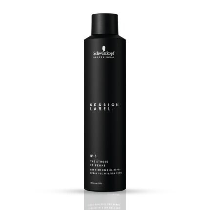 Schwarzkopf Professional Session Label Strong Hold Hair Spray for Men Women| Long-Lasting, Weightless Hold & Anti-Frizz Finish for All Hair Types (300 ML)