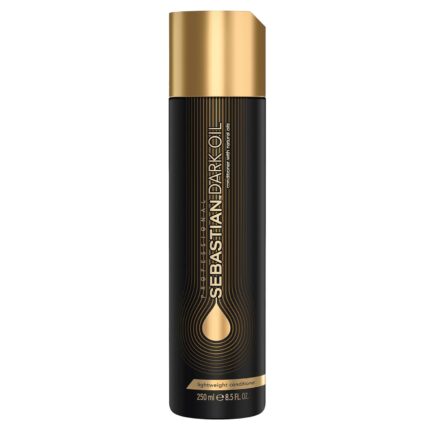 Sebastian Professional Dark Oil Lightweight Hair Conditioner for Smoothening Hair | 250 ml | Detangling Hair Treatment | Jojoba & Argan Oil Hair Moisturizer for Shinier, Silkier Hair